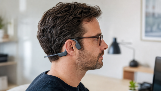 Comfortably wearing bone conduction headphones with glasses