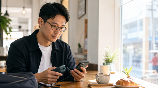 Caption glasses battery planning for all-day use