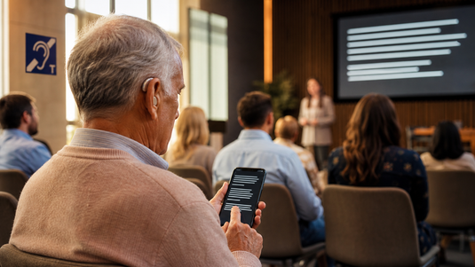 church hearing loop and captioning accessibility