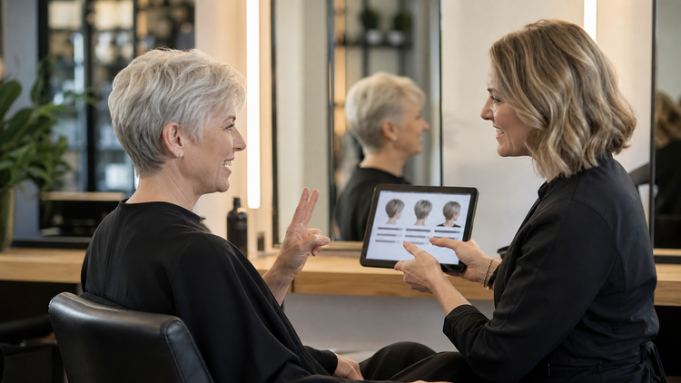 hair salon communication for deaf clients