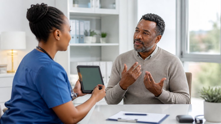 LCD writing tablet for medical appointments and hearing loss