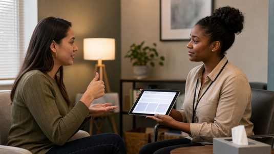 mental health intake communication for deaf clients