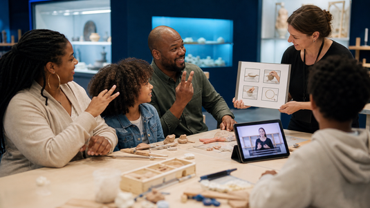 museum workshop accessibility for deaf families