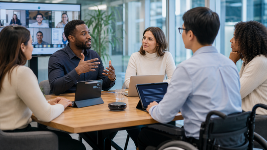 office meeting accessibility for deaf employees