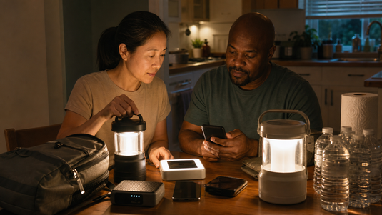 Power outage alerts for deaf and hard-of-hearing households with backup devices
