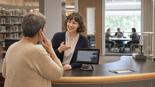 public library accessibility for hard-of-hearing patrons