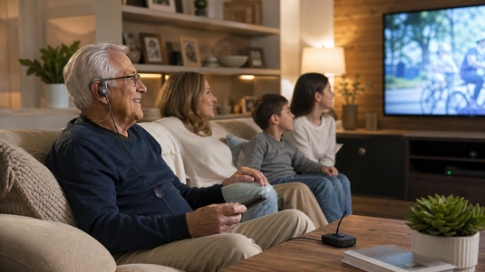 TV listening devices for hard of hearing seniors