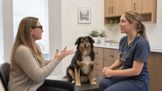 Veterinary appointment communication for deaf pet owners