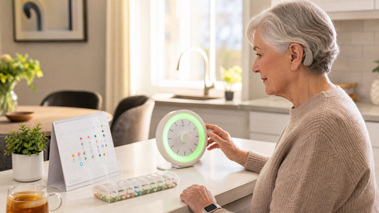 visual timers and reminder tools for deaf seniors