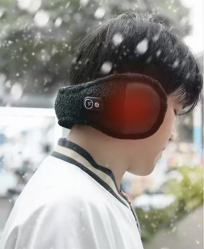 스마트 온열 귀마개 | 농인 및 난청인용 설계 | 3단계 온도 조절 | 뒤로 착용해 머리카락 눌림 없음 | 일정한 45–55°C 유지 | 전기 히팅 | 동상 방지 필수 제품