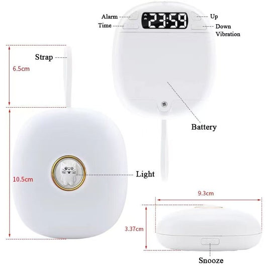 Pillow Vibrationswecker | Stillwecker für gehörlose und schwerhörige Menschen