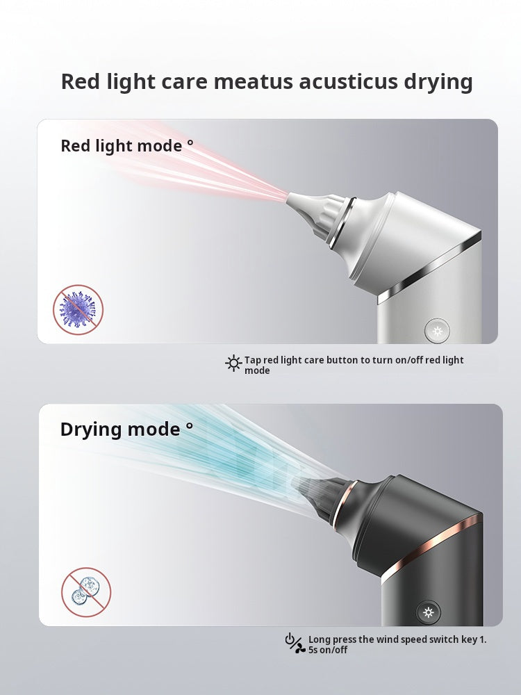 Bild in den Galerie-Viewer laden, Smart Ear Dryer HE-903 | Rotlicht-Therapie Ohrkanaltrockner | FDA-zertifiziert für gehörlose und schwerhörige Menschen
