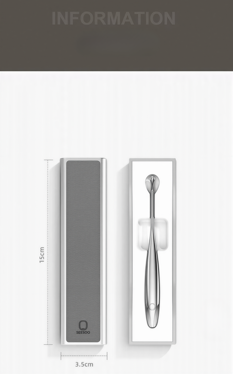 Load image into Gallery viewer, Half-Round Ear Pick | Designed for Deaf &amp; Hard of Hearing | 3CR13 Stainless Steel | Magnetic Auto-Return | No-Ear Damage | High-Polish Finish | Home Ear Cleaning Tool
