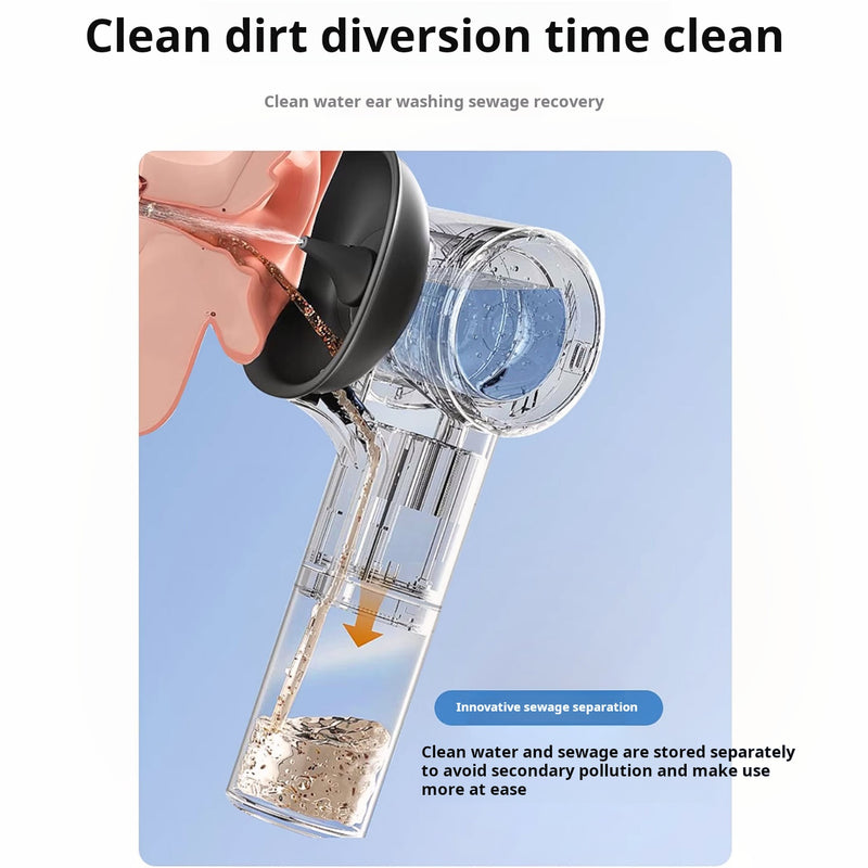 Load image into Gallery viewer, Fully Automatic Electric Ear Washer | Smart Ear Cleaning &amp; Drying Device | 5-Mode Variable Flow | Waste Water Separation | IPX7 Waterproof For Deaf &amp; Hard of Hearing
