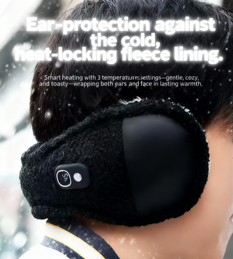 Bild in den Galerie-Viewer laden, Intelligente beheizbare Ohrenschützer | Entwickelt für gehörlose und schwerhörige Menschen | 3 Temperatureinstellungen | Hinter dem Ohr getragen ohne Haarquetschung | Konstante 45–55°C | Elektrische Heizung | Wichtiger Frostschutz
