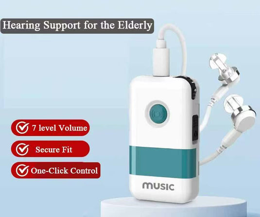 Leistungsstarke Hörhilfe-Kopfhörer für Senioren | Box-Verstärker bei Hörproblemen