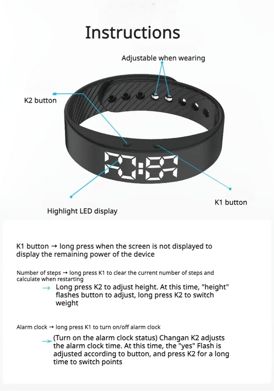 Silent Vibrating Alarm Watch & Activity Tracker for Deaf & Hard of Hearing