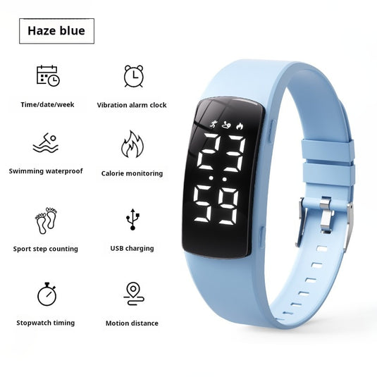 Reloj despertador vibratorio silencioso y monitor de actividad para personas sordas y con discapacidad auditiva