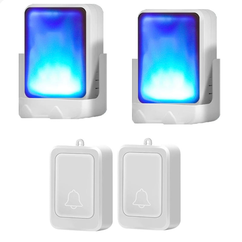 Load image into Gallery viewer, Wireless Flashing Light Doorbell | Visual &amp; Audio Alert the Deaf &amp; Hard of Hearing
