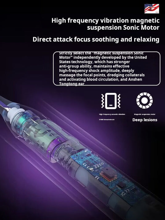 The Tempo Pain Relief Wand – Tinnitus & Ear Pressure Relief Device For Deaf & Hard of Hearing