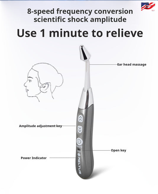 The Tempo Pain Relief Wand – Tinnitus & Ear Pressure Relief Device For Deaf & Hard of Hearing