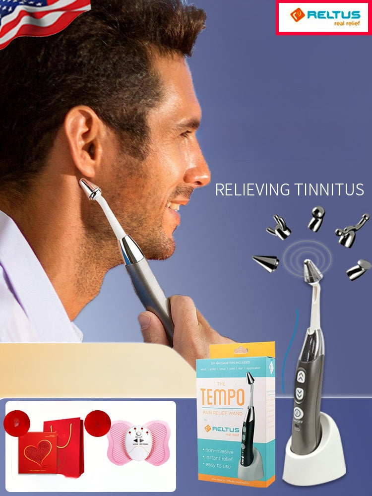 Load image into Gallery viewer, The Tempo Pain Relief Wand – Tinnitus &amp; Ear Pressure Relief Device For Deaf &amp; Hard of Hearing
