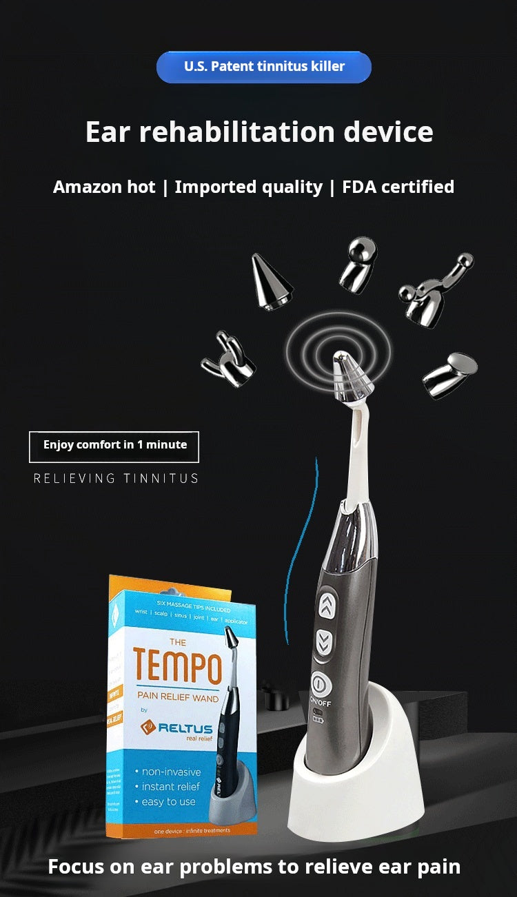 Load image into Gallery viewer, The Tempo Pain Relief Wand – Tinnitus &amp; Ear Pressure Relief Device For Deaf &amp; Hard of Hearing
